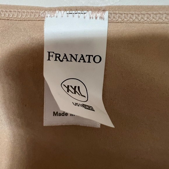 Franato Long Sleeve Sleek Long Sleeve Top Shapewear XXL Shirt - Picture 3 of 5